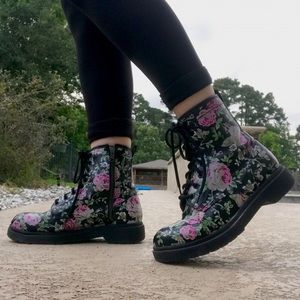 Target, Floral combat boots